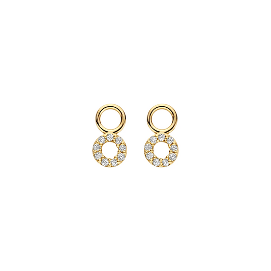 Oorhangers Geelgoud (14k) met Lab grown Diamant