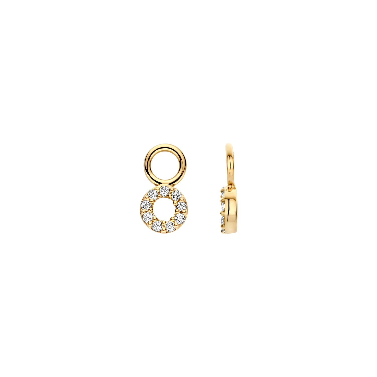 Oorhangers Geelgoud (14k) met Lab grown Diamant