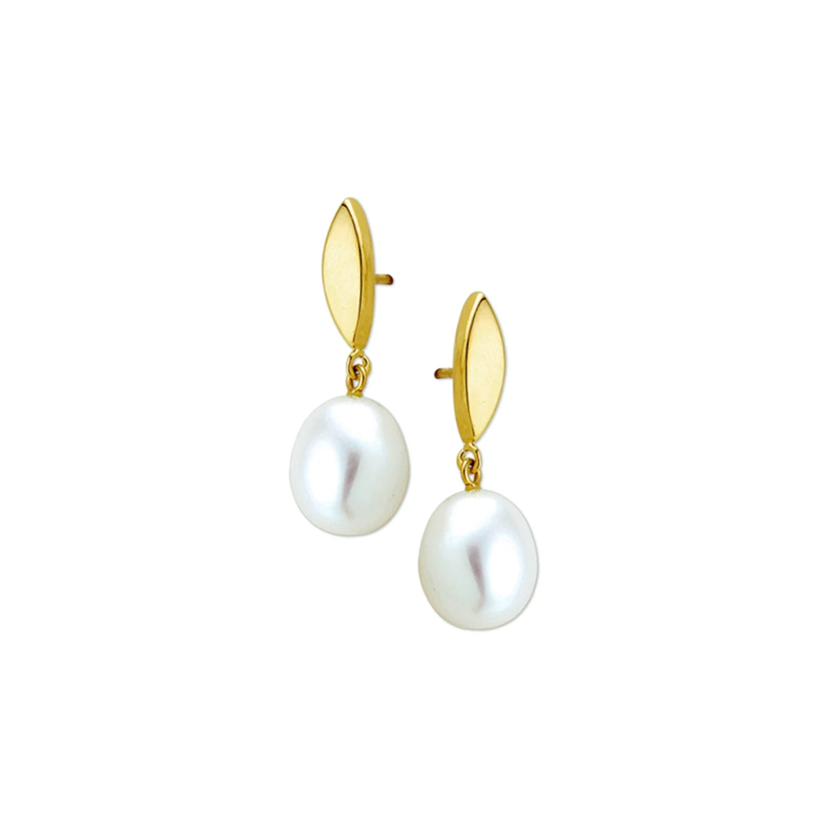 oorhangers parel 14K geelgoud