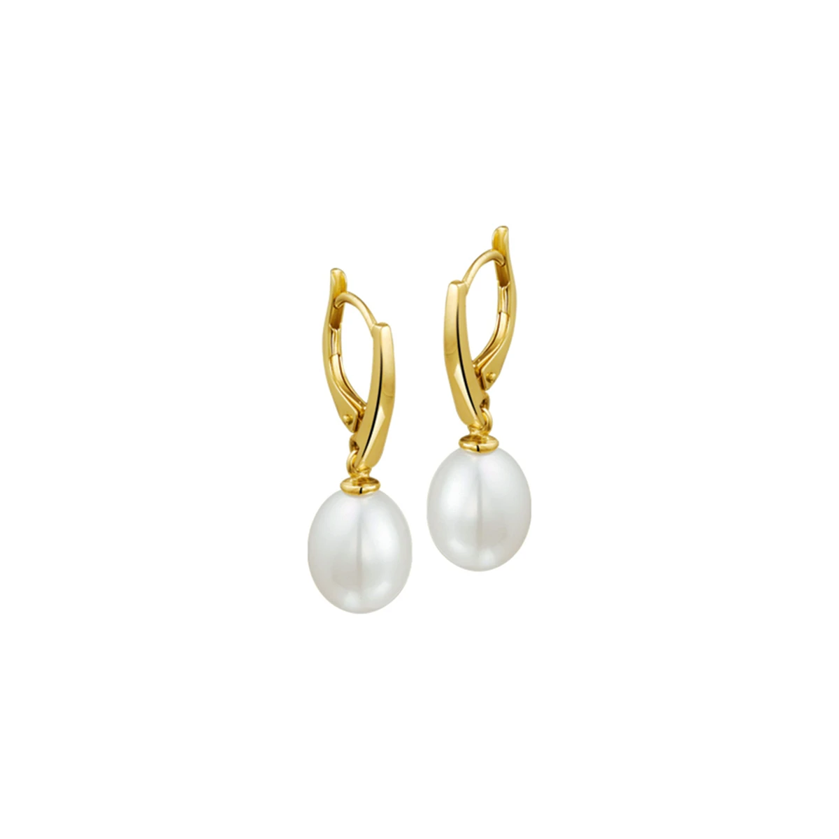 oorhangers parel brisur haak 14K geelgoud