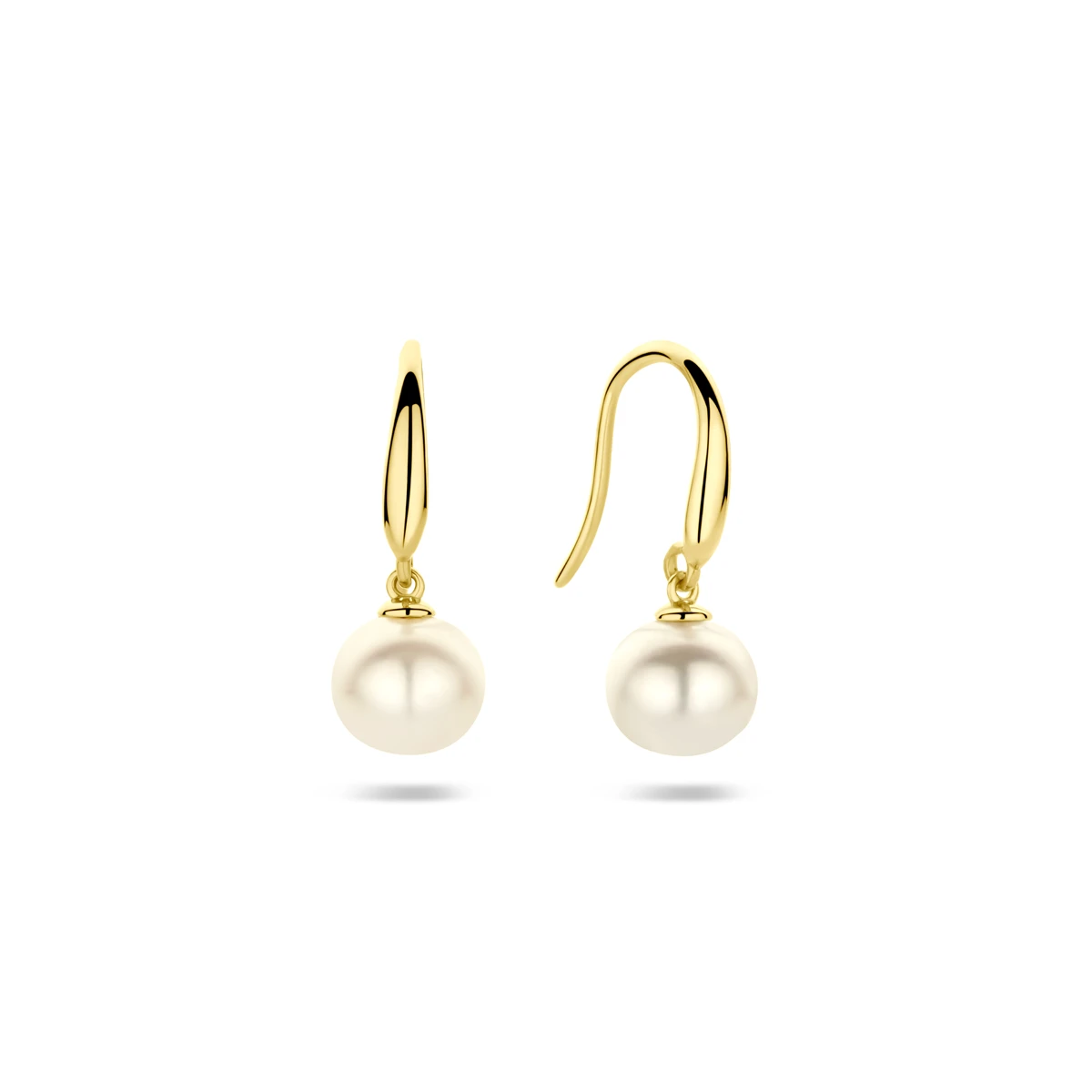 oorhangers parel franse haak 18 mm 14K geelgoud