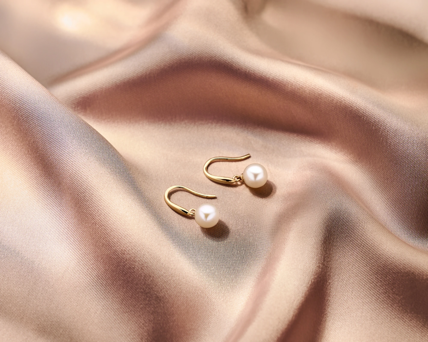oorhangers parel franse haak 18 mm 14K geelgoud