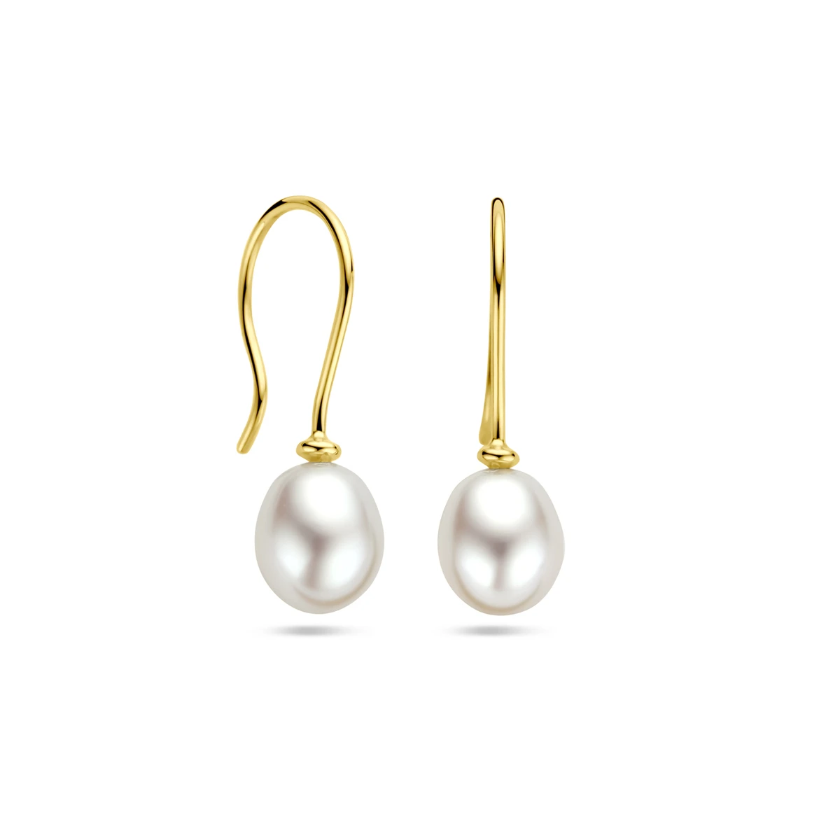 oorhangers parel franse haak 24 mm 14K geelgoud