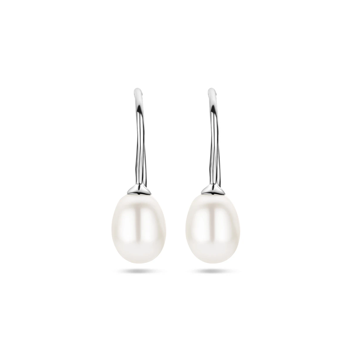 oorhangers parel franse haak zilver gerhodineerd