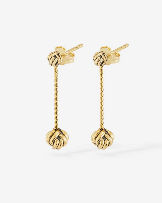 G020 one - Refined Katja Gold Earhanger YG 14kt