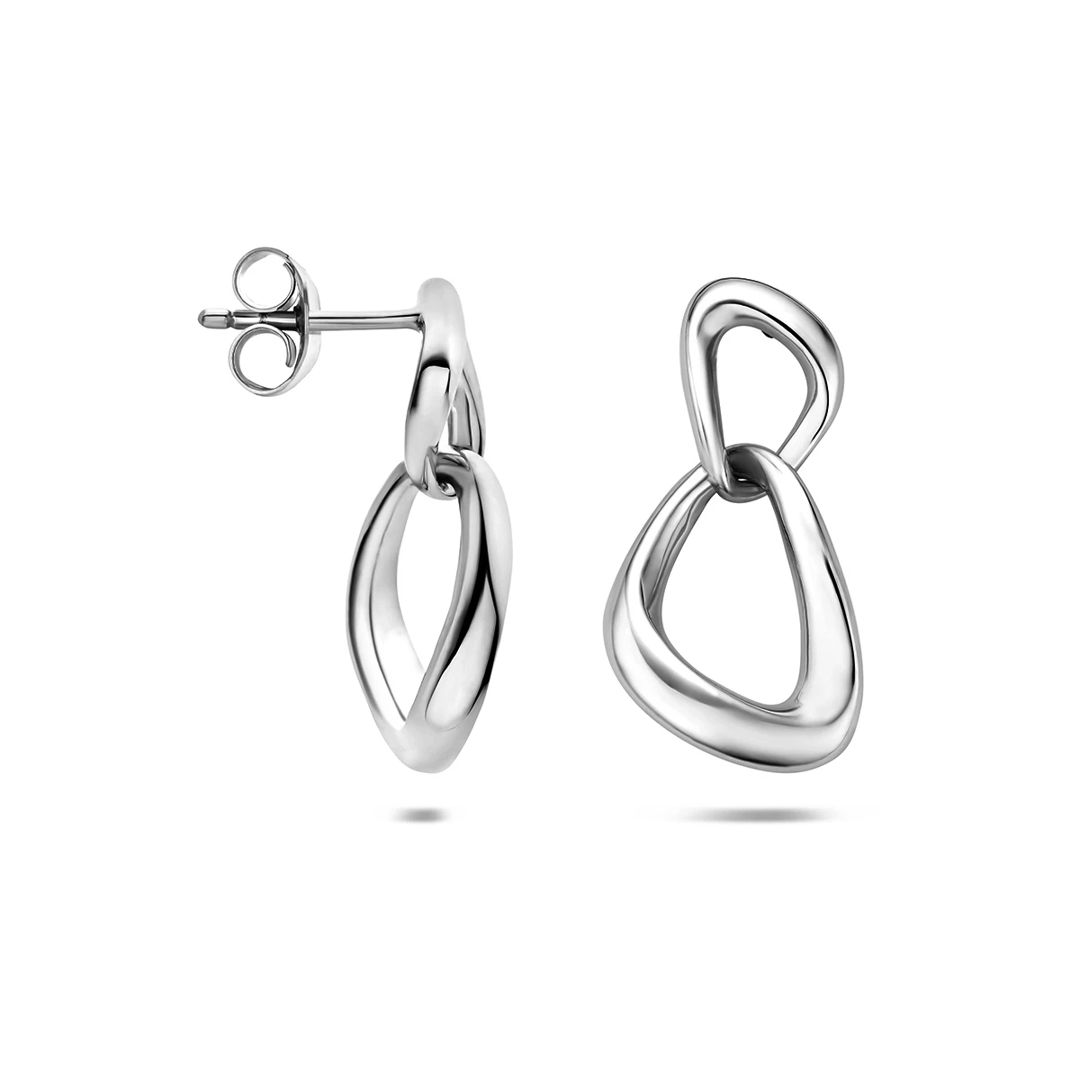 oorhangers schakel 22 mm zilver gerhodineerd
