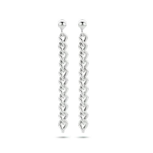 oorhangers schakel zilver gerhodineerd