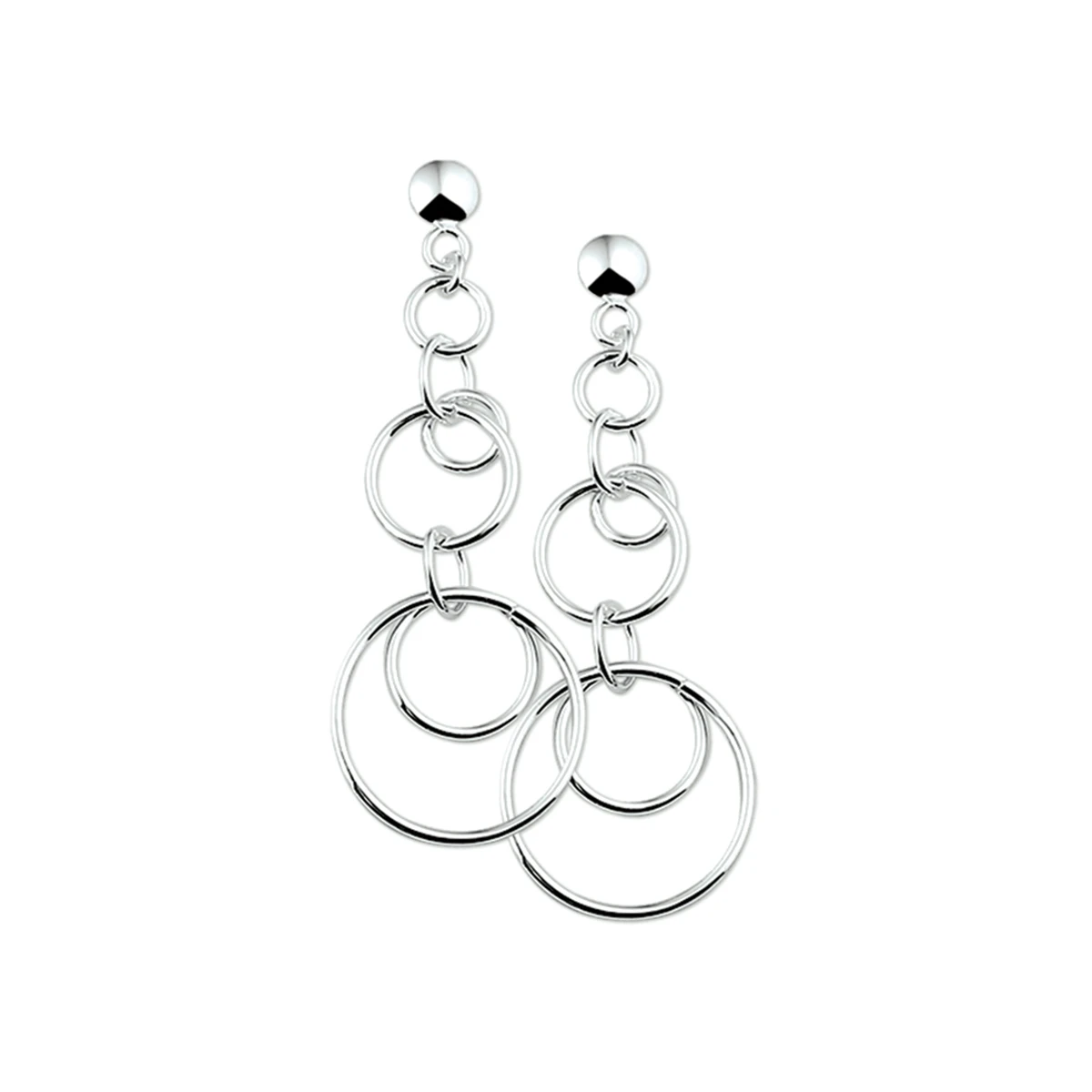 oorhangers zilver gerhodineerd