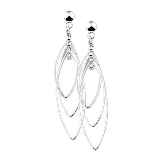 oorhangers zilver gerhodineerd