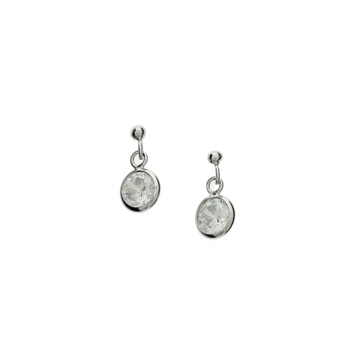 oorhangers zirkonia zilver gerhodineerd