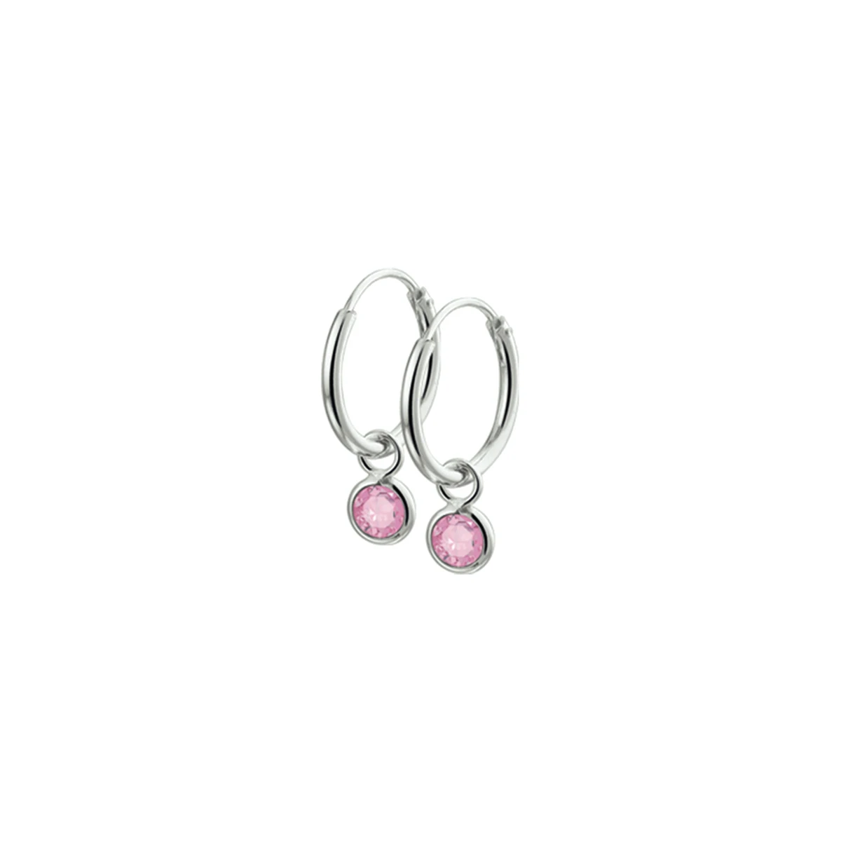 oorhangers zirkonia zilver gerhodineerd