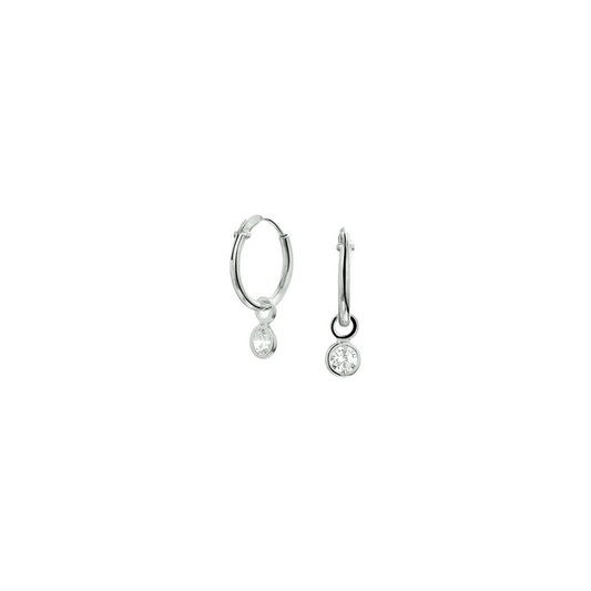 oorhangers zirkonia zilver gerhodineerd