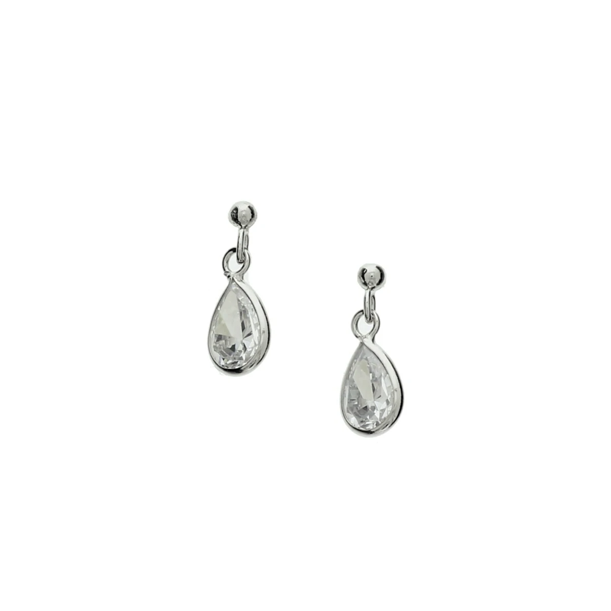 oorhangers zirkonia zilver gerhodineerd