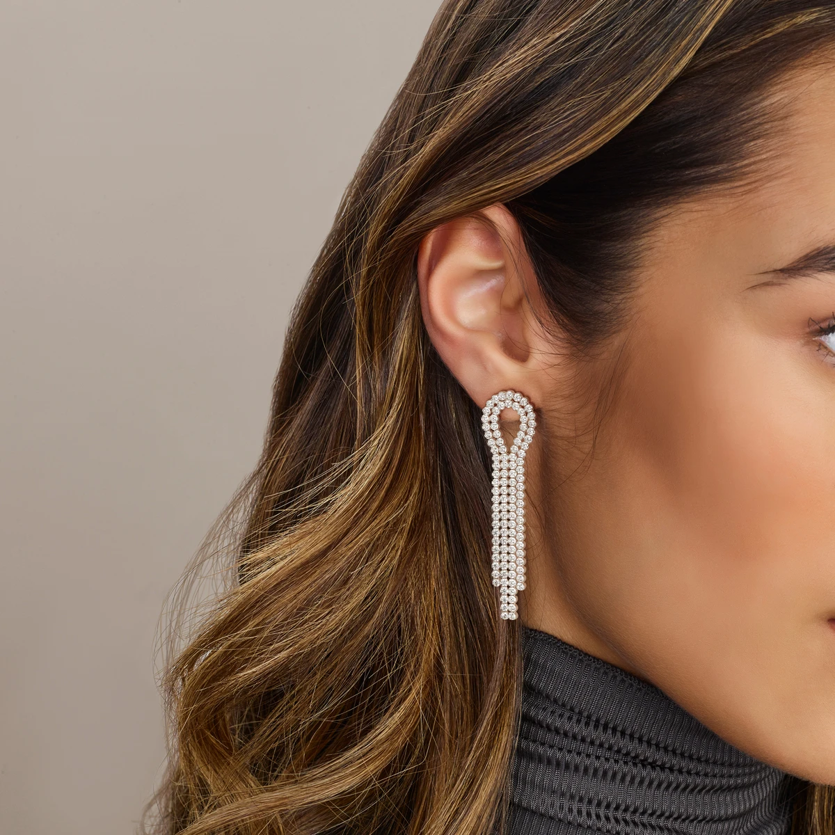 oorhangers zirkonia zilver gerhodineerd