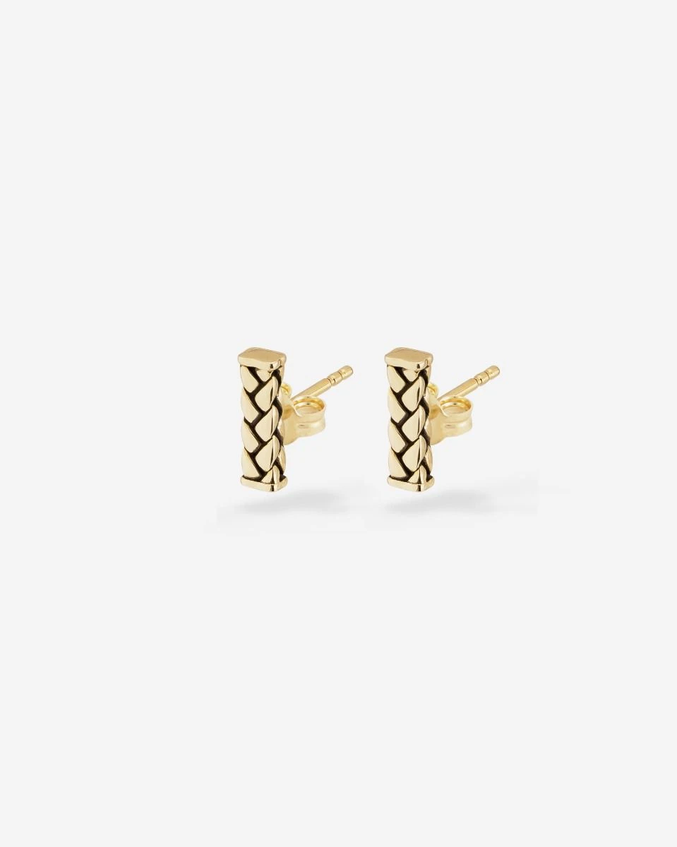 G019 one - George Gold Earstuds YG 14kt