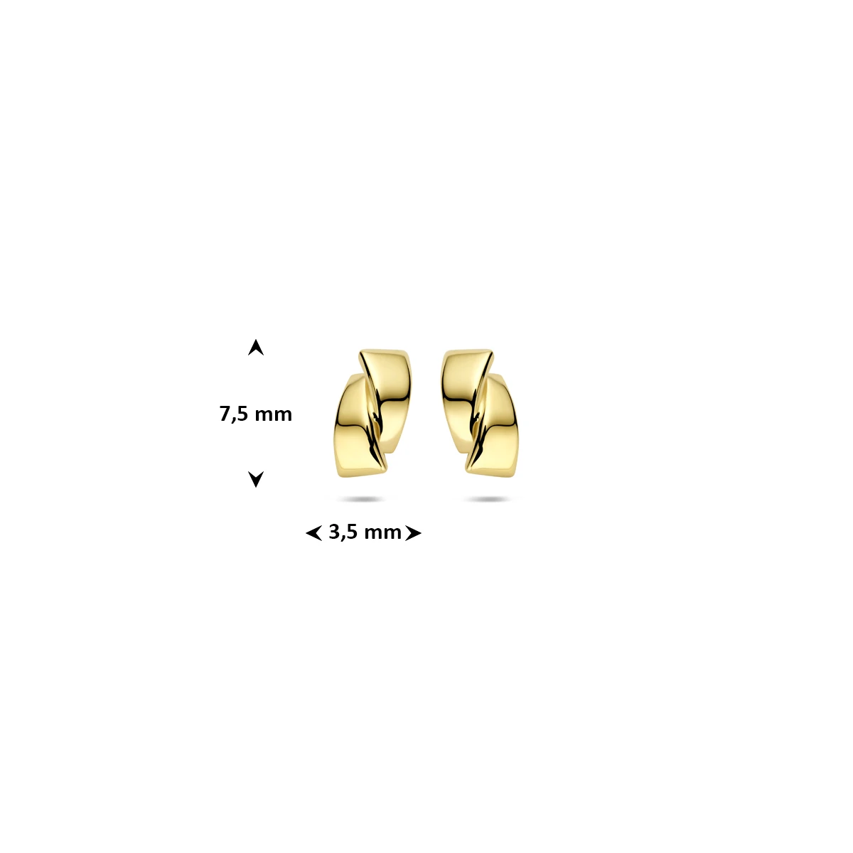 oorknoppen 14K geelgoud