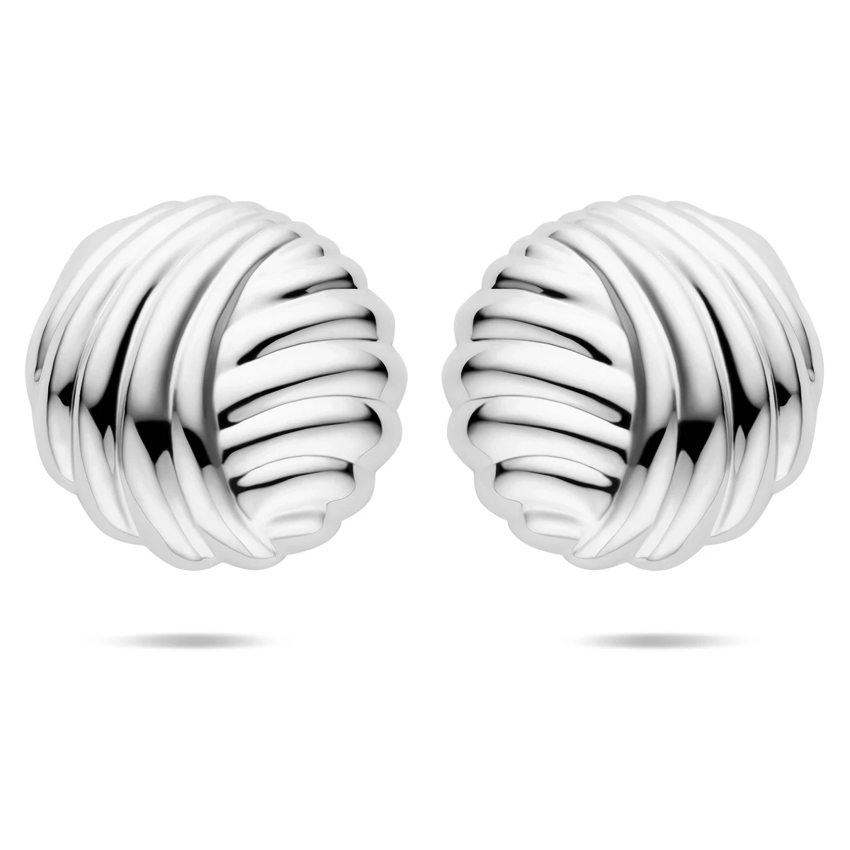 oorknoppen 35 mm zilver gerhodineerd