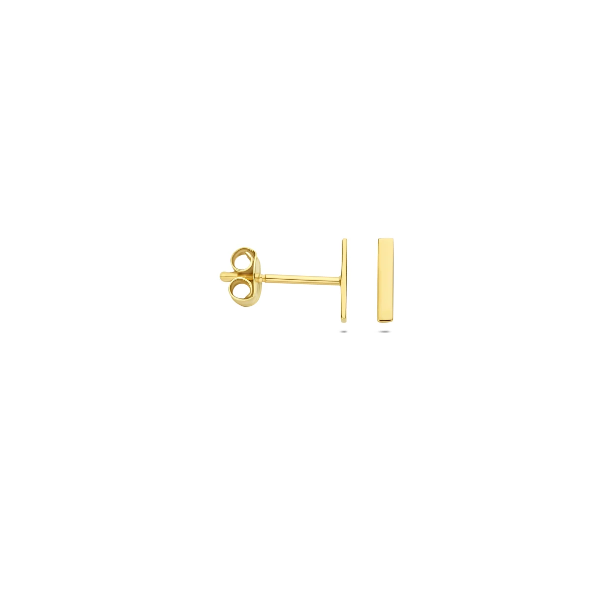 oorknoppen balkje 14K geelgoud
