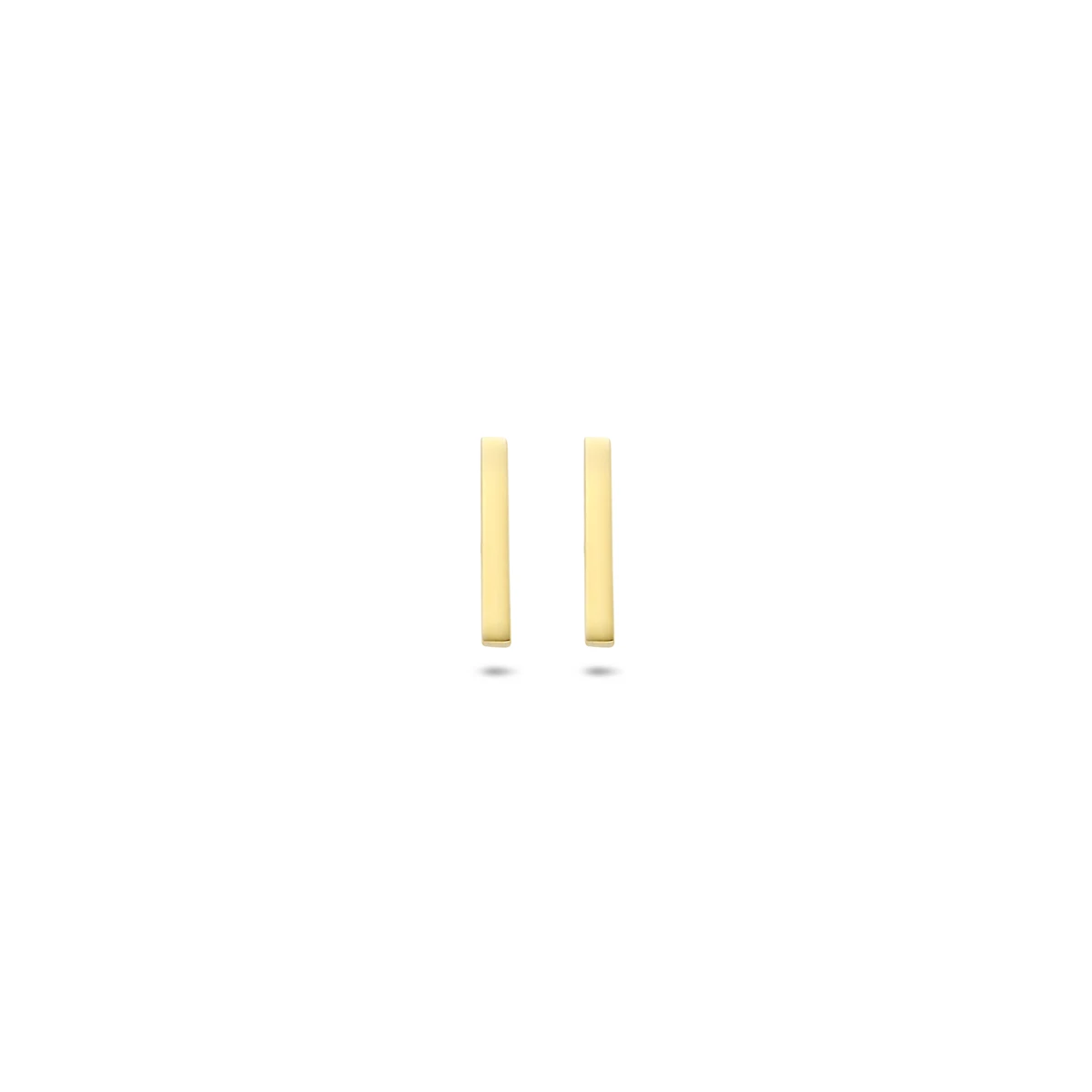 oorknoppen balkje 8,5 mm 14K geelgoud