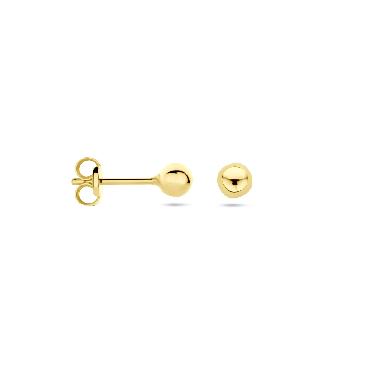 oorknoppen bol 14K geelgoud