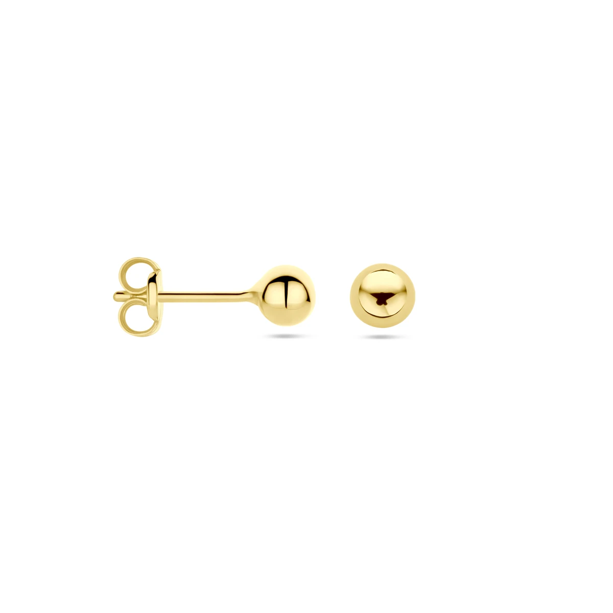 oorknoppen bol 14K geelgoud