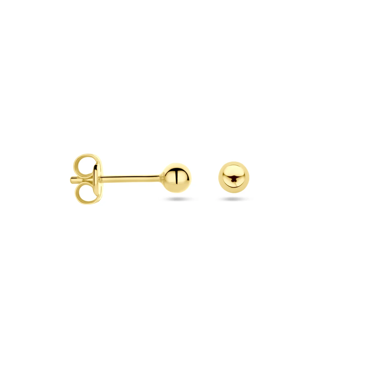 oorknoppen bol 14K geelgoud