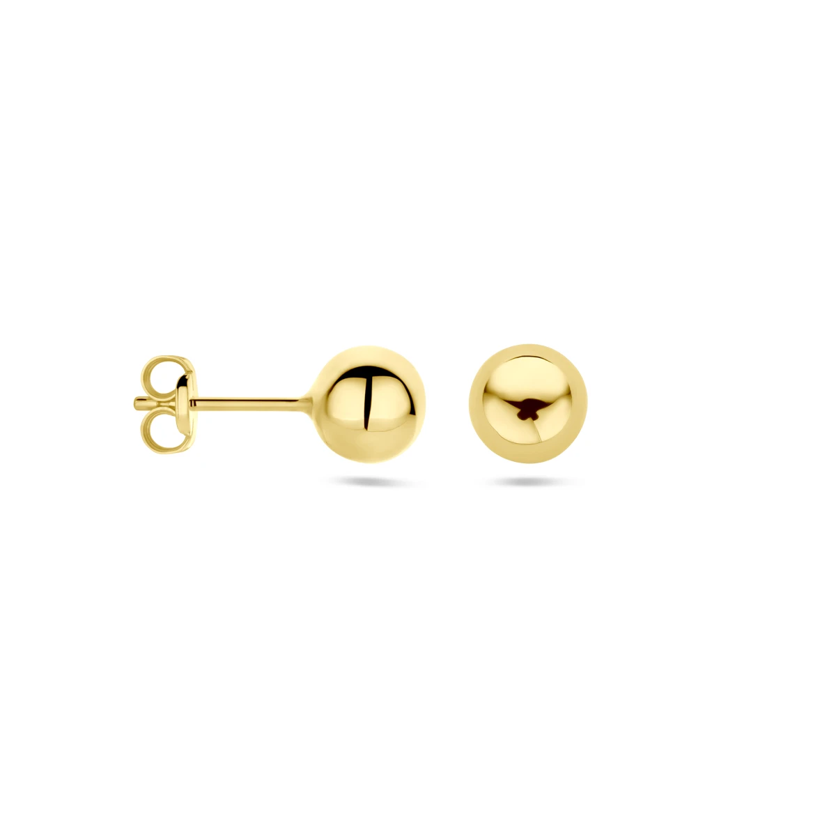 oorknoppen bol 14K geelgoud
