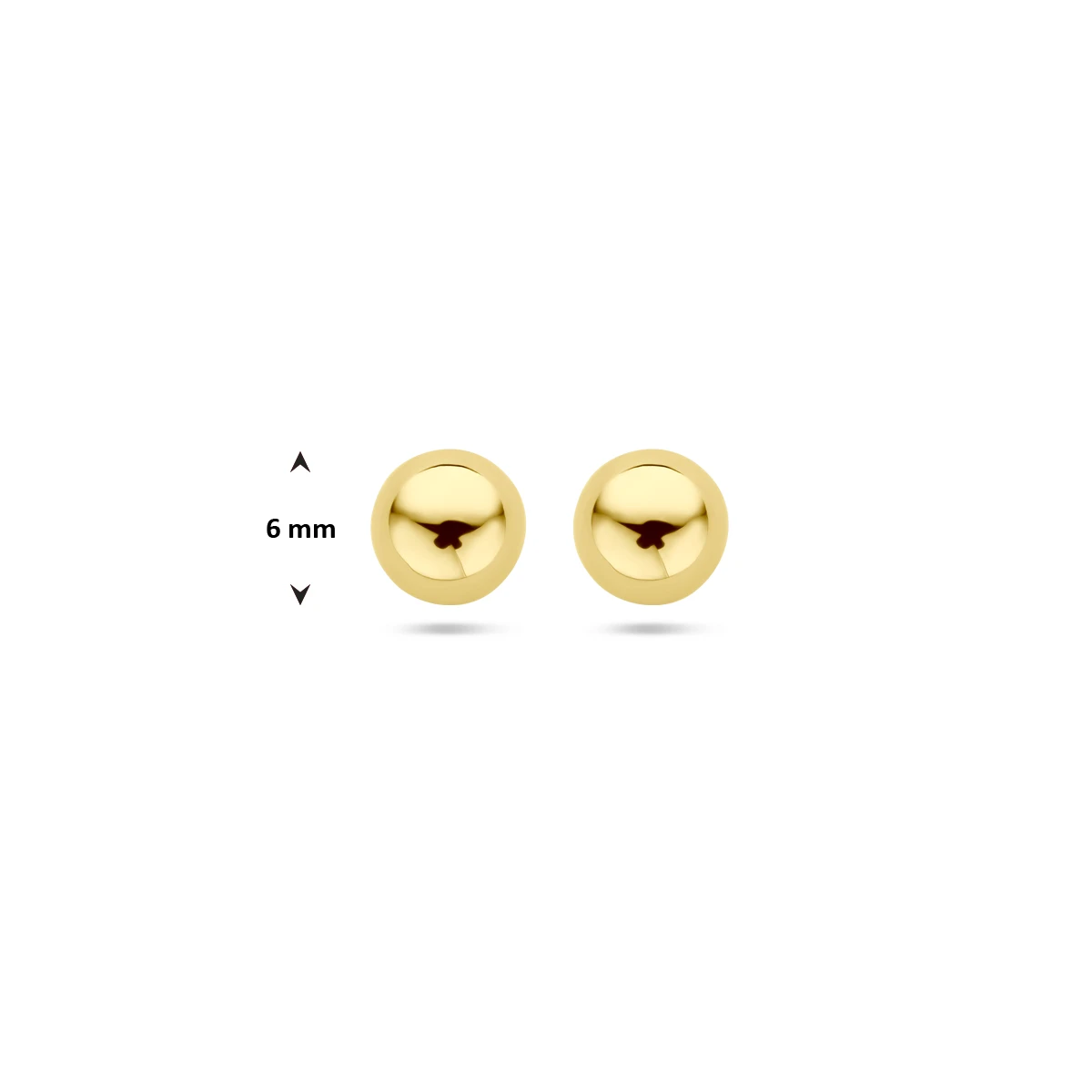 oorknoppen bol 14K geelgoud