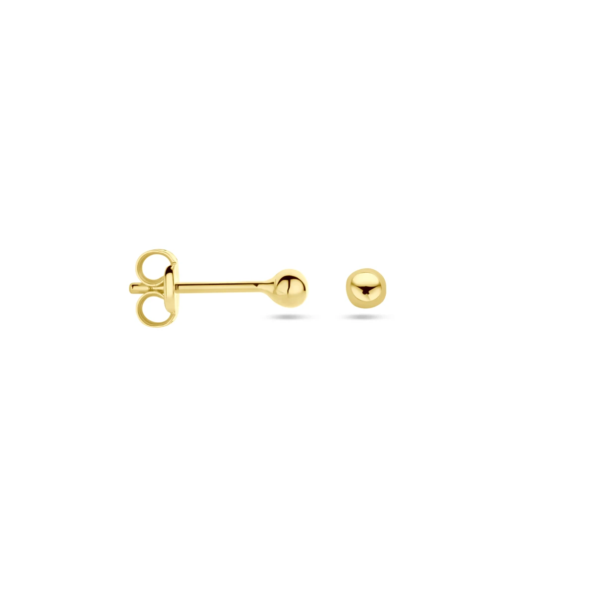 oorknoppen bol 14K geelgoud