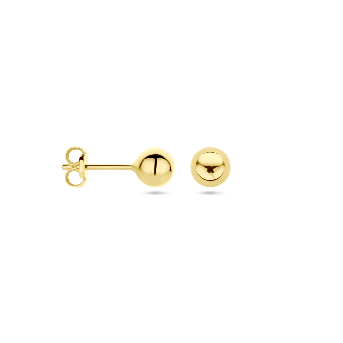 oorknoppen bol 14K geelgoud