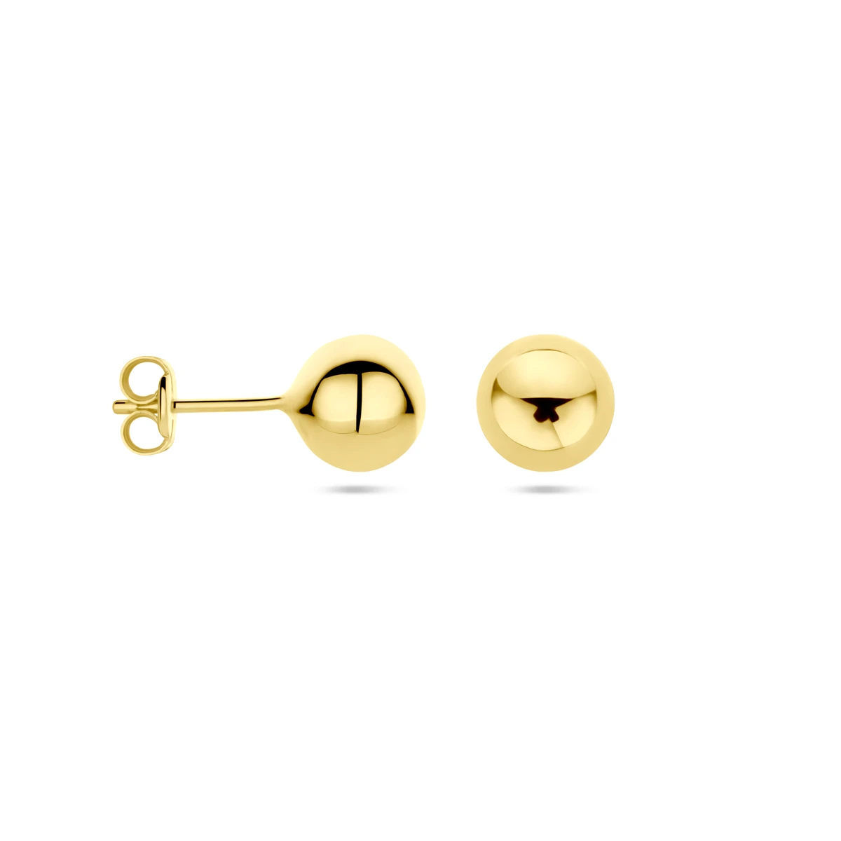 oorknoppen bol 14K geelgoud