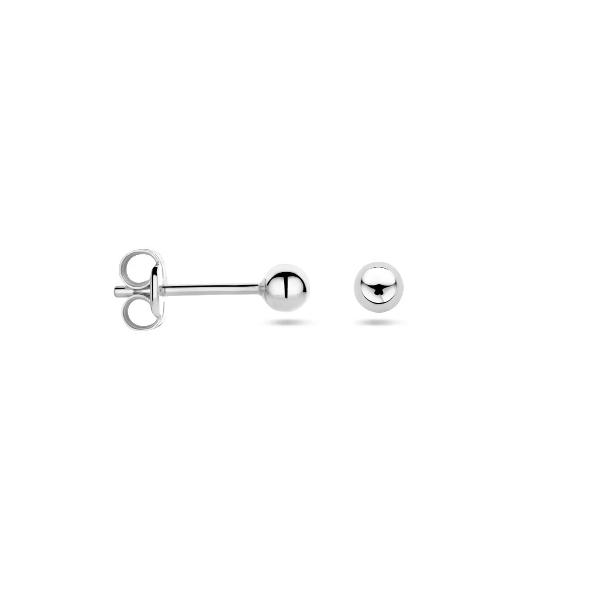 oorknoppen bol 14K witgoud
