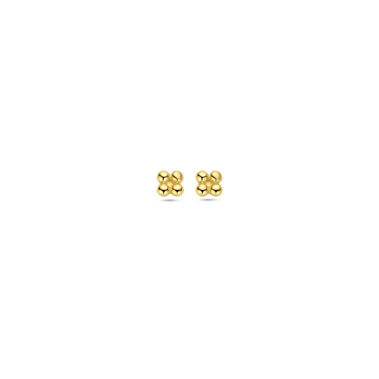 oorknoppen bol 2,5 mm 14K geelgoud