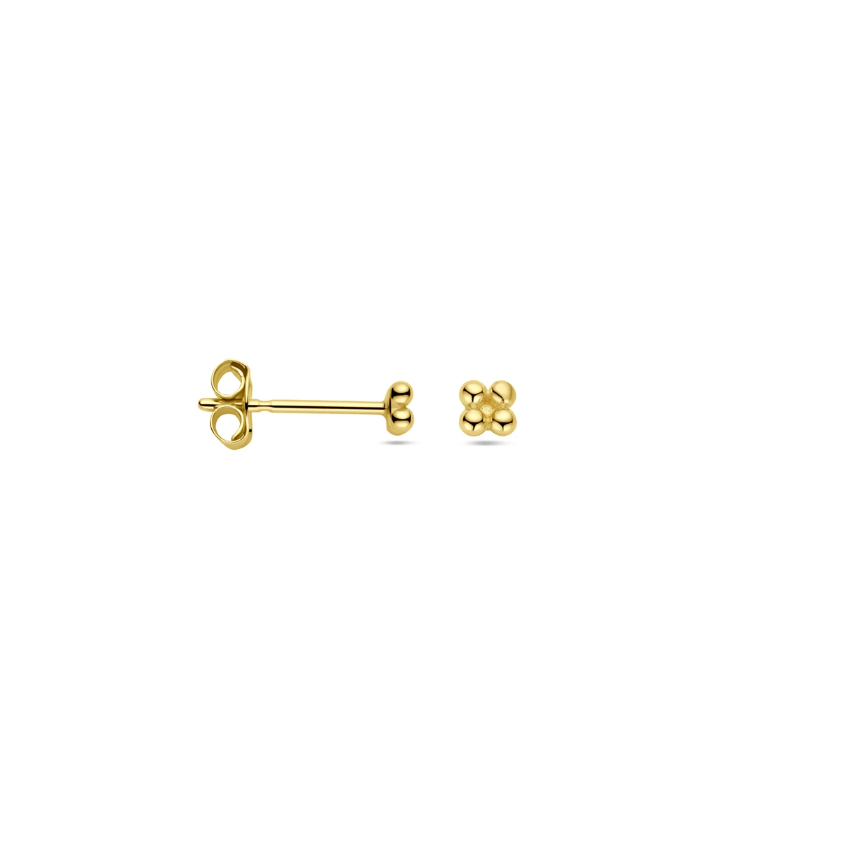 oorknoppen bol 2,5 mm 14K geelgoud