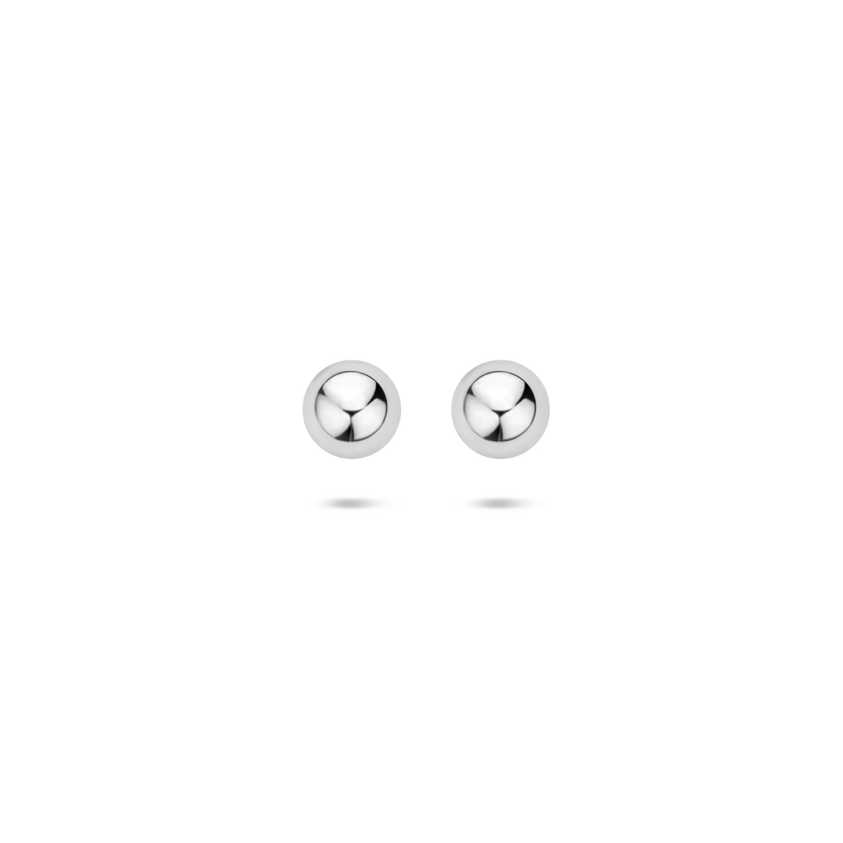 oorknoppen bol zilver gerhodineerd