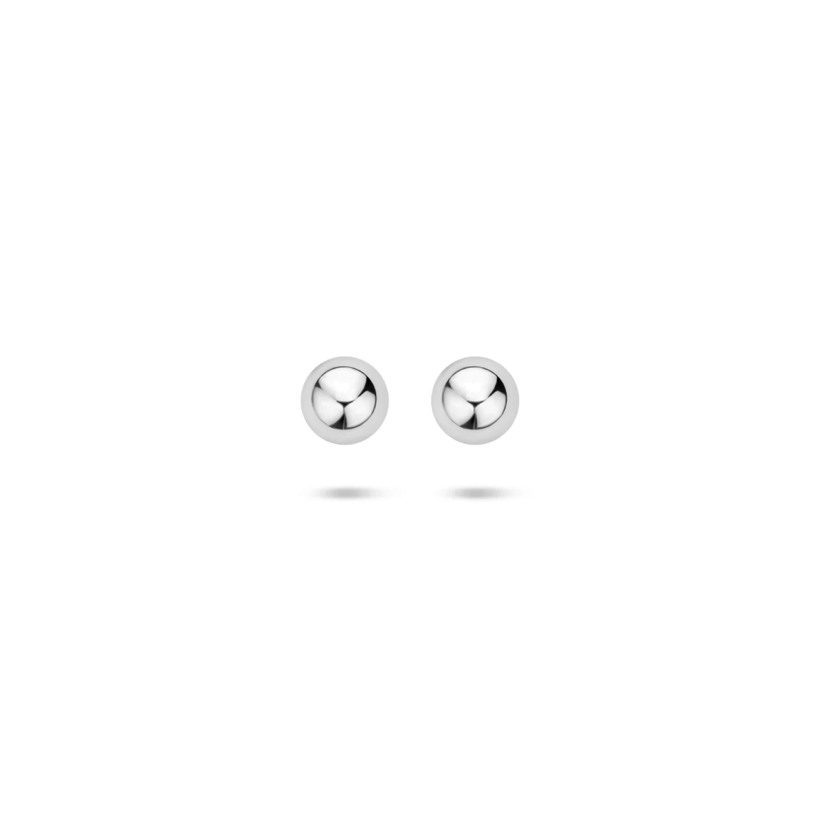 oorknoppen bol zilver gerhodineerd
