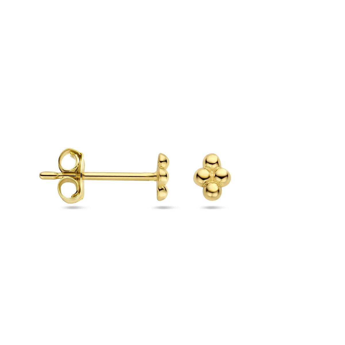oorknoppen bolletjes 14K geelgoud
