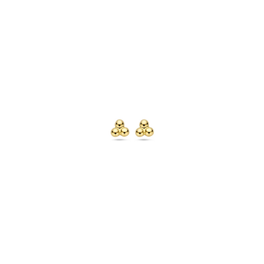 oorknoppen bolletjes 2,5 mm 14K geelgoud