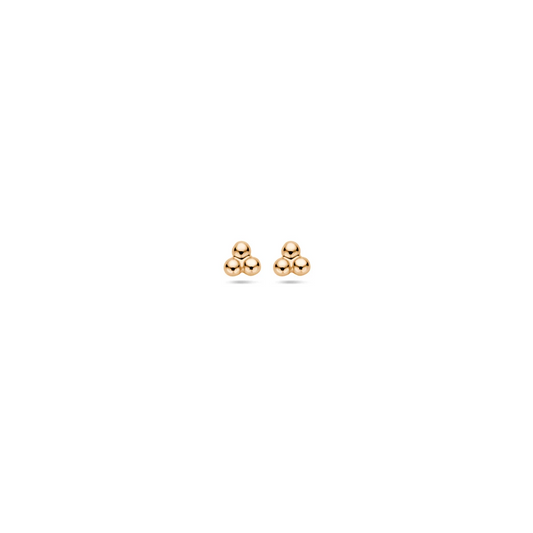 oorknoppen bolletjes 2,5 mm 14K roségoud