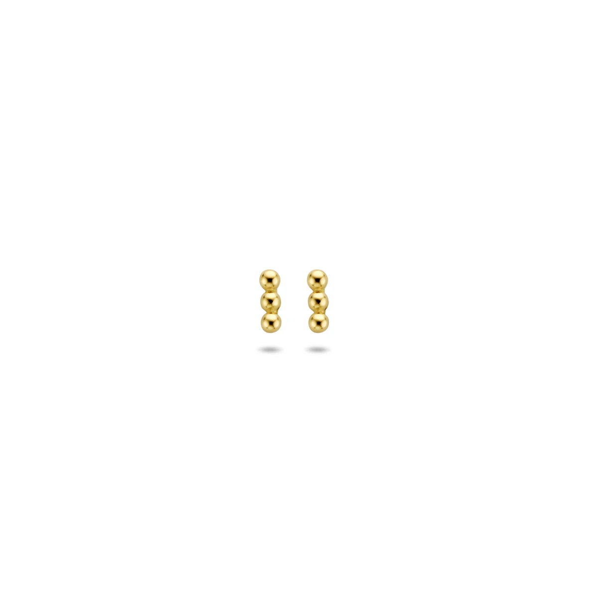 oorknoppen bolletjes 4 mm 14K geelgoud