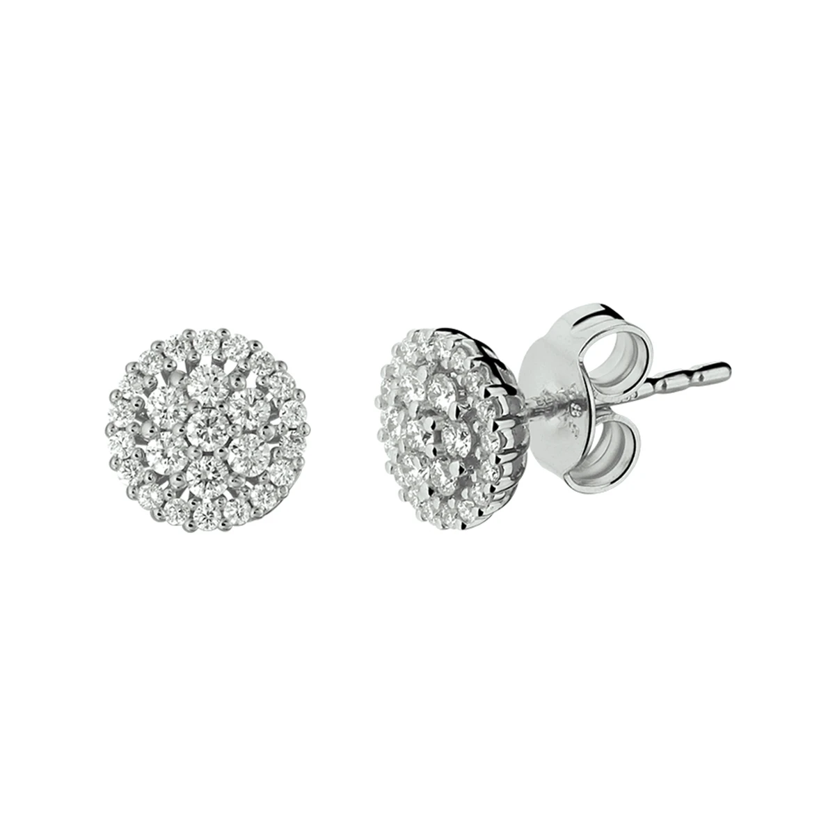 oorknoppen diamant 0.35ct (2x0.175ct) h si 14K witgoud