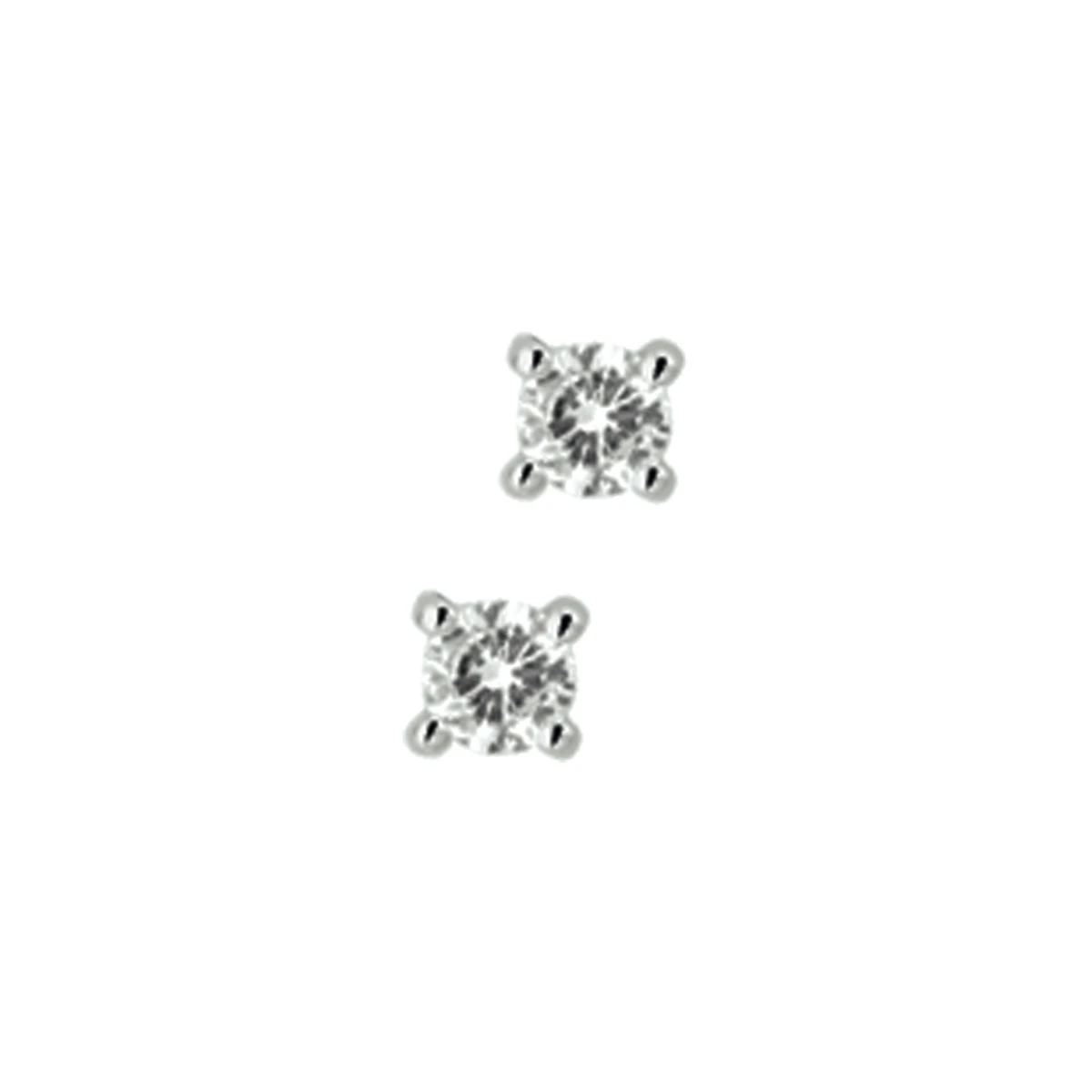 oorknoppen diamant h p1 14K witgoud