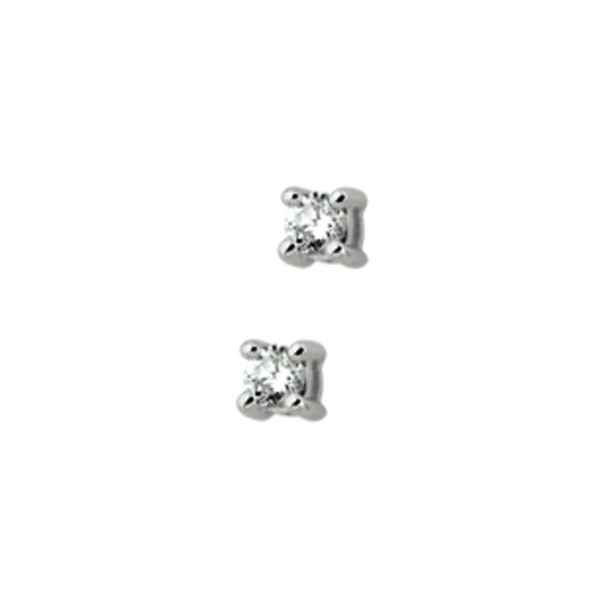 oorknoppen diamant h p1 14K witgoud