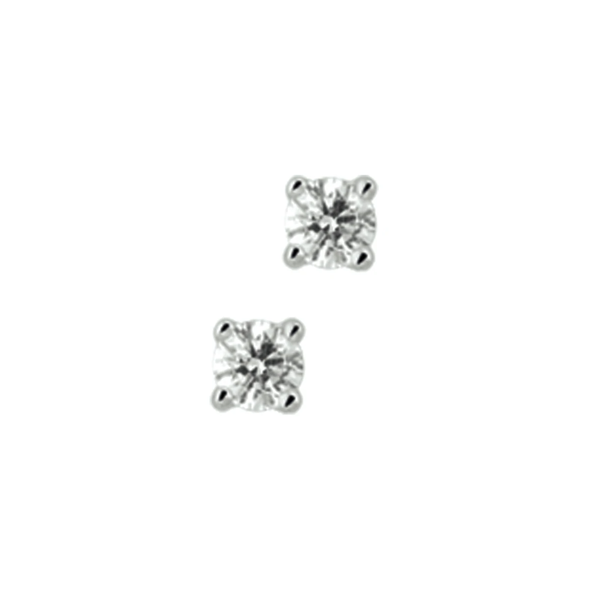 oorknoppen diamant h p1 14K witgoud