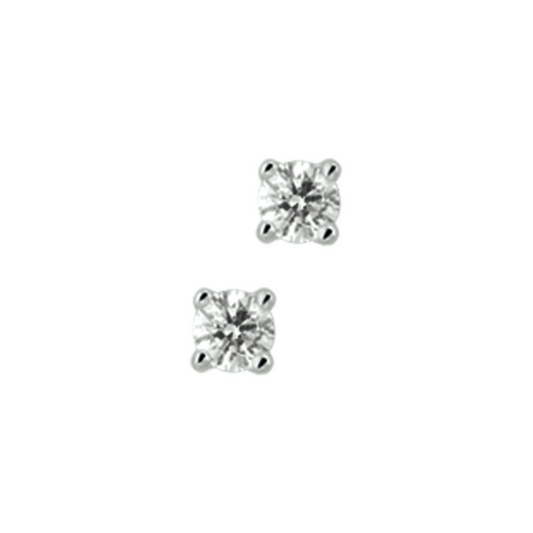 oorknoppen diamant h p1 14K witgoud