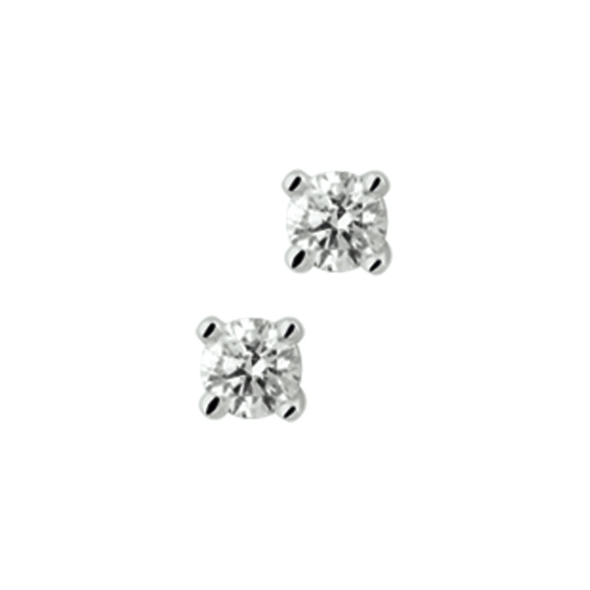 oorknoppen diamant h p1 14K witgoud