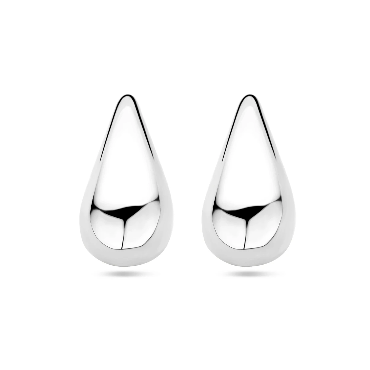oorknoppen druppel 20 mm zilver gerhodineerd