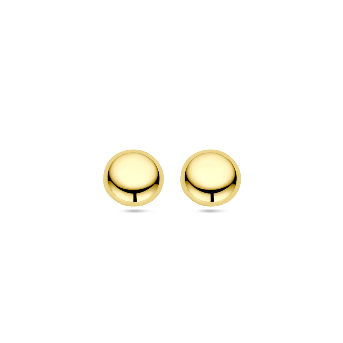 oorknoppen half-bol 14K geelgoud