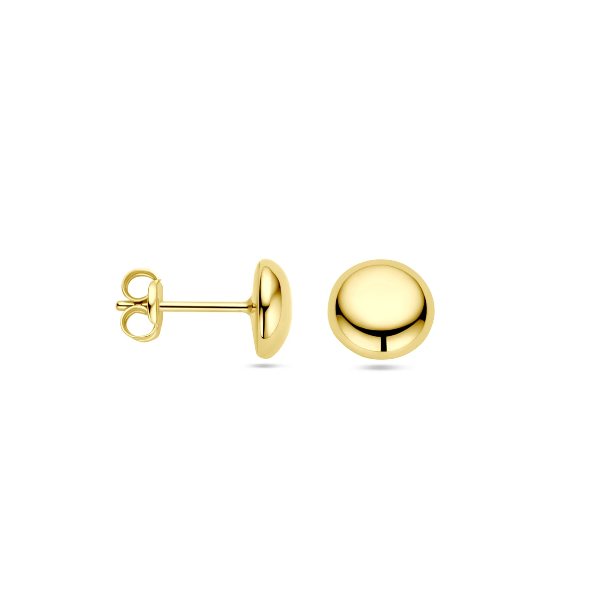 oorknoppen half-bol 14K geelgoud
