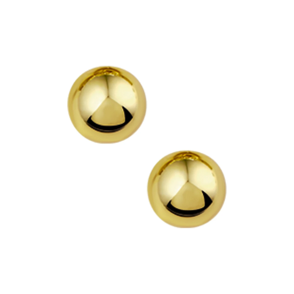 oorknoppen half-bol 14K geelgoud